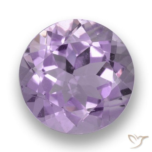 3.31ct Natural Rosa Violeta Médio Ametista, Redondo, VVS