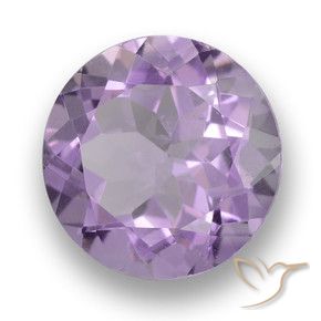 Ametista Rosa Violeta Médio Natural 3.31ct, Redondo, VVS