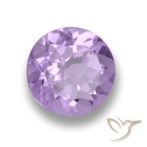 Ametista Violeta Médio-claro Natural 2.40ct, Redondo, VVS