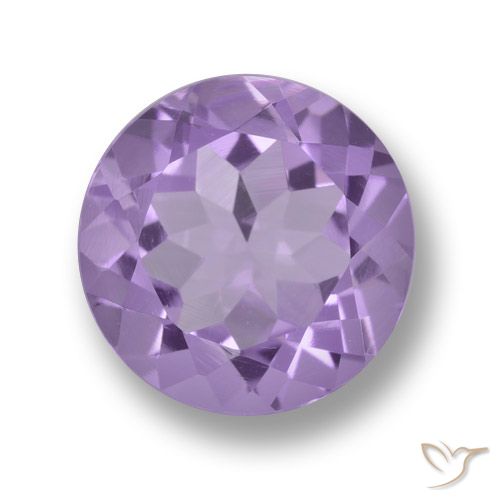 3.29ct Natural Violeta Médio-claro Ametista, Redondo, VVS