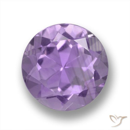 3.24ct Natural Violeta Médio-claro Ametista, Redondo, VVS