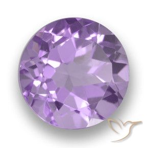 Ametista Violeta rosado Natural 2.74ct, Redondo, VVS