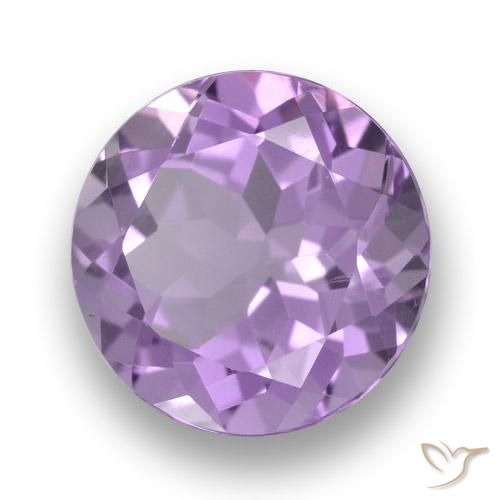Ametista Violeta médio Natural 3.47ct, Redondo, VVS