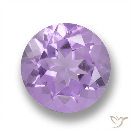 3.20ct Natural Violeta médio Ametista, Redondo, VVS
