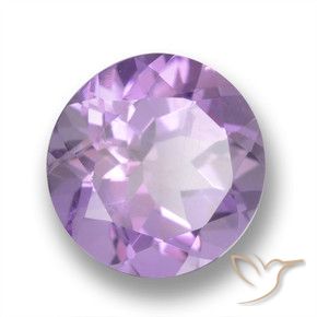 Ametista Violeta médio Natural 3.21ct, Redondo, VVS