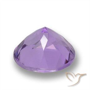 Ametista Violeta médio Natural 3.21ct, Redondo, VVS