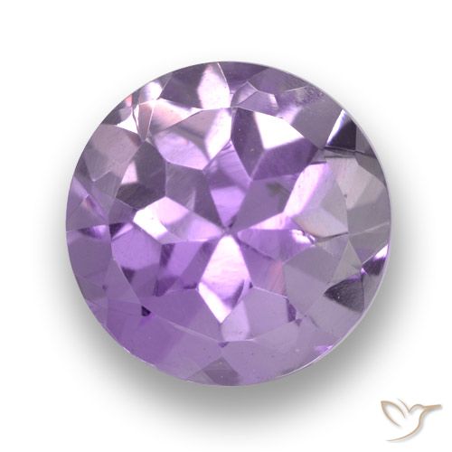 2.37ct Natural Violeta Médio-claro Ametista, Redondo, VVS-VS