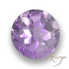 Ametista Violeta Médio-claro Natural 2.37ct, Redondo, VVS-VS