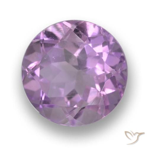 Ametista Violeta rosado Natural 2.63ct, Redondo, VS
