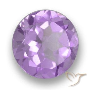 Ametista Violeta Rosado Brilhante Natural 2.63ct, Redondo, VVS