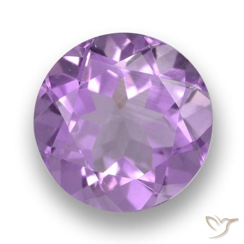 2.52ct Natural Violeta Rosado Médio Ametista, Redondo, VVS