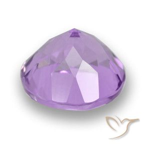 Ametista Violeta rosado Natural 3.64ct, Redondo, VVS