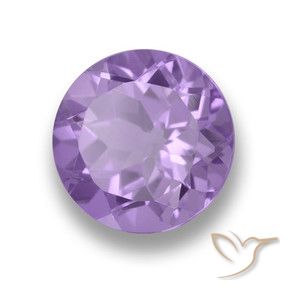 Ametista Violeta médio Natural 3.49ct, Redondo, VVS