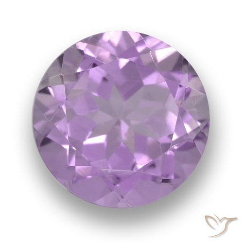 3.61ct Natural Violeta rosado Ametista, Redondo, VVS