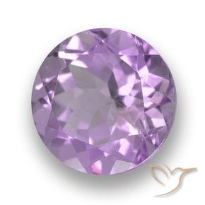 Ametista Violeta rosado Natural 3.61ct, Redondo, VVS