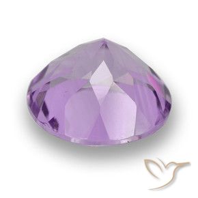 Ametista Violeta rosado Natural 3.61ct, Redondo, VVS