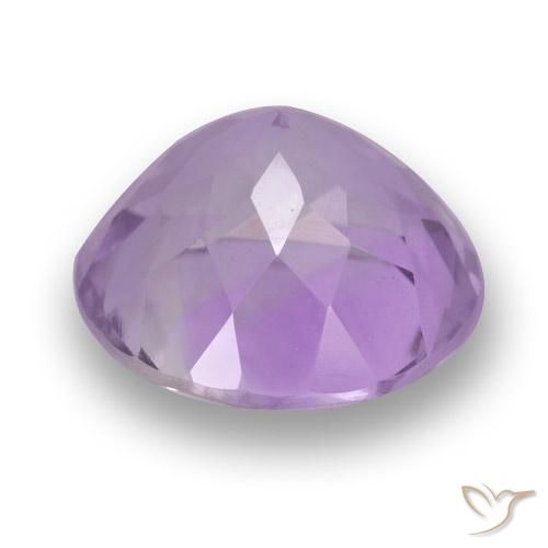Ametista Violeta rosa médio Natural 3.87ct, Redondo, VVS
