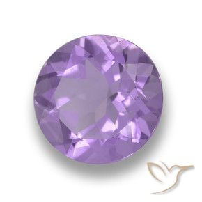 Ametista Violeta médio Natural 3.35ct, Redondo, VVS-VS