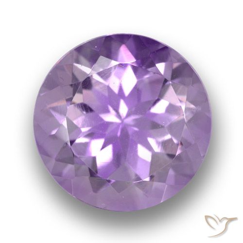 4.70ct Natural Violeta rosado Ametista, Redondo, VVS-VS, Photo A