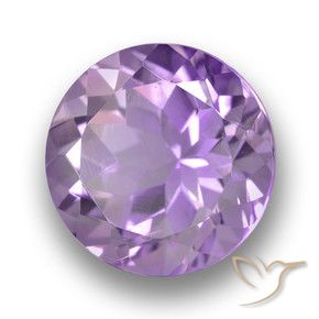 Ametista Violeta rosado Natural 4.70ct, Redondo, VVS-VS