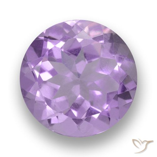 3.71ct Natural Rosa Violeta Médio Ametista, Redondo, VVS-VS