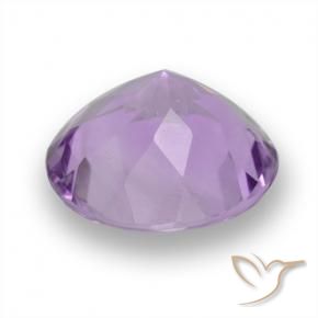 Ametista Rosa Violeta Médio Natural 3.71ct, Redondo, VVS-VS
