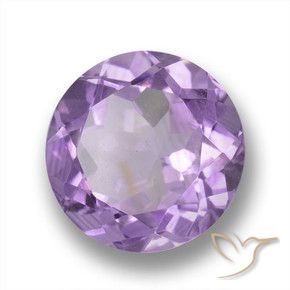 Ametista Violeta médio Natural 4.41ct, Redondo, VVS-VS