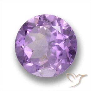 Ametista Violeta médio Natural 4.38ct, Redondo, VVS-VS