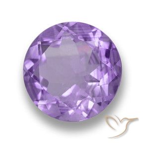 Ametista Tonalidade Violeta Profunda Natural 3.91ct, Redondo, VS