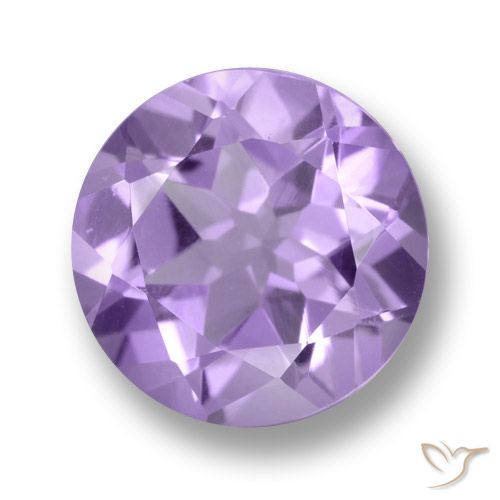 Ametista violeta médio natural 4,39ct, corte redondo, VVS-VS