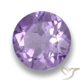 Ametista violeta médio natural 4,39ct, corte redondo, VVS-VS