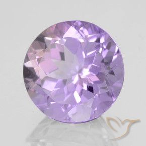 Ametista Violeta médio Natural 4.38ct, Redondo, VVS-VS