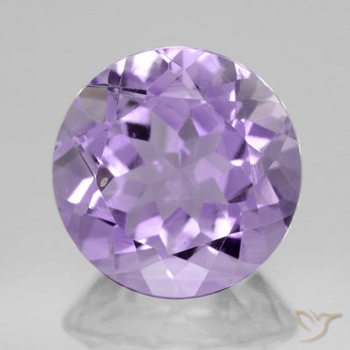 4.39ct Natural Violeta médio Ametista, Redondo, VVS-VS