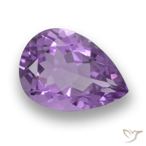 4.54ct Natural Violeta Rosado Profundo Ametista, Formato de pêra, VVS