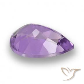 Ametista Violeta Rosado Profundo Natural 4.54ct, Formato de pêra, VVS