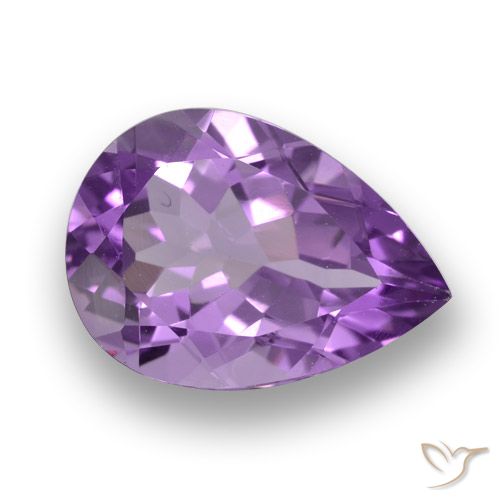 4.64ct Natural Violeta médio-escuro Ametista, Formato de pêra, VVS