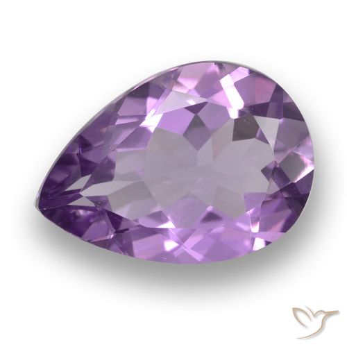 3.91ct Natural Violeta-rosa médio Ametista, Formato de pêra, VVS-VS