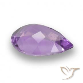 Ametista Violeta Intenso Natural 4.11ct, Formato de pêra, VVS-VS