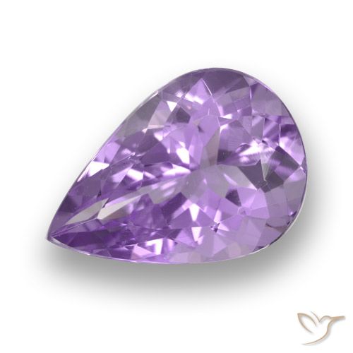 4.24ct Natural Violeta rosado Ametista, Formato de pêra, VVS