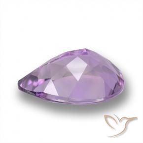 Ametista Magenta Profundo Natural 4.35ct, Formato de pêra, VVS