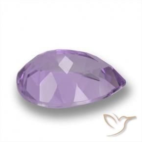 Ametista Violeta Profundo Natural 4.84ct, Formato de pêra, VVS