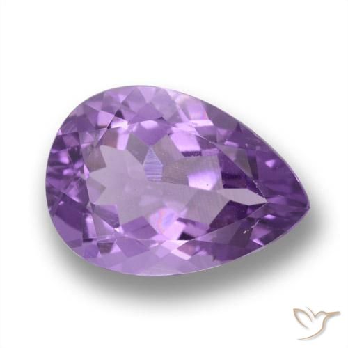4.87ct Natural Violeta médio Ametista, Formato de pêra, VVS