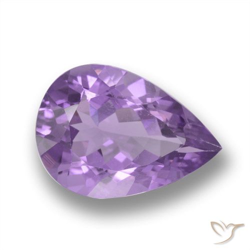 4.33ct Natural Violeta médio Ametista, Formato de pêra, VVS