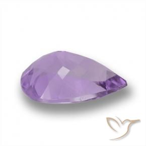 Ametista Violeta médio Natural 4.33ct, Formato de pêra, VVS