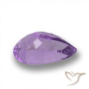 Ametista Violeta médio Natural 4.31ct, Formato de pêra, VVS-VS