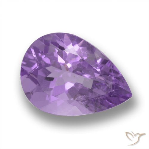 4.57ct Natural Violeta rosado Ametista, Formato de pêra, VVS-VS