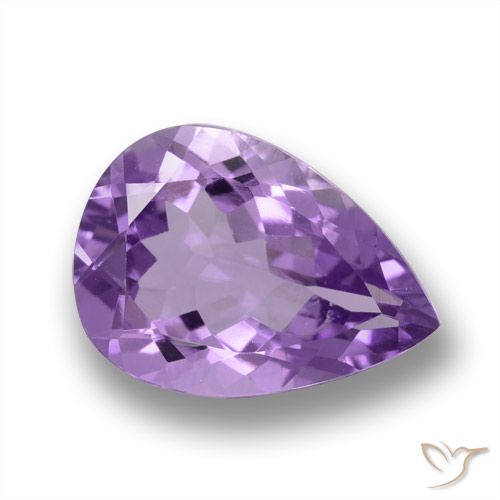 4.43ct Natural Violeta médio Ametista, Formato de pêra, VVS