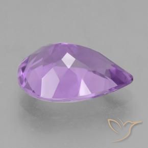 Ametista Violeta Púrpura Natural 4.40ct, Formato de pêra, VVS