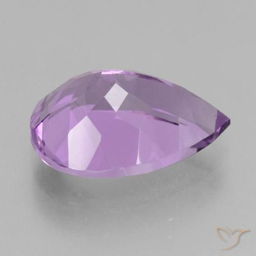 Ametista Violeta Púrpura Natural 4.77ct, Formato de pêra, VVS