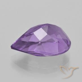 Ametista Violeta Púrpura Natural 5.03ct, Formato de pêra, VVS